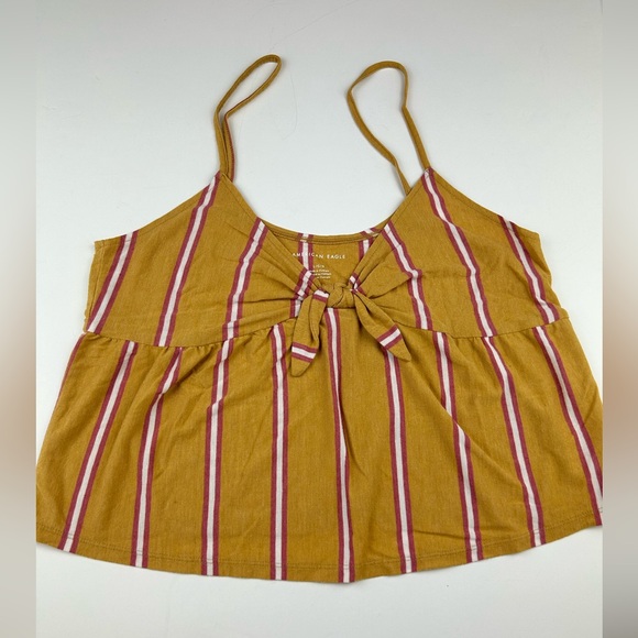 American Eagle Striped knot tank top - Picture 2 of 12